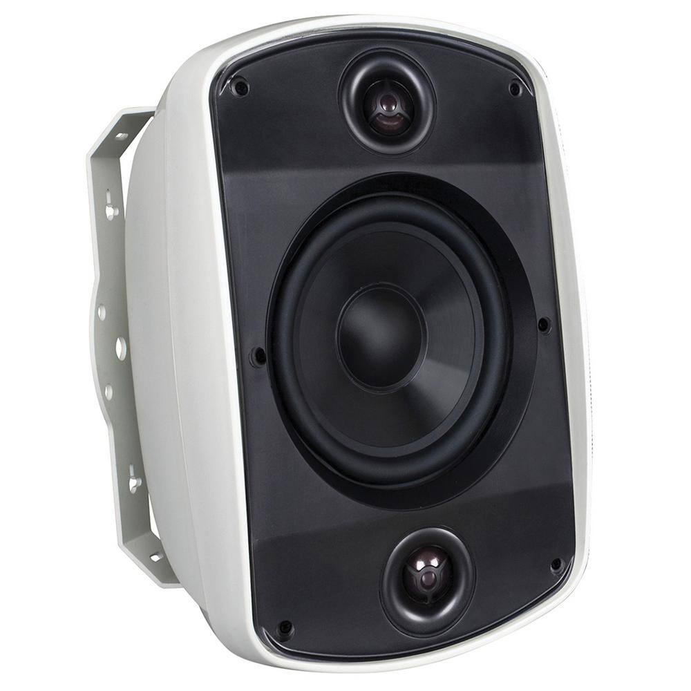 RUSSOUND Acclaim 5 Series OutBack 6.5 in. 2-Way Single-Point Stereo MK2 Outdoor Speaker in White 5B65Smk2-W