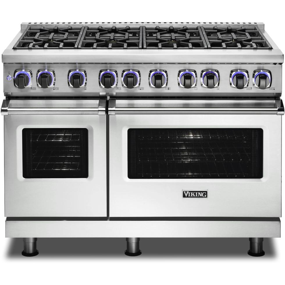 Viking 48-inch Freestanding Gas Range with Elevation Burners VGR7482-8BFW