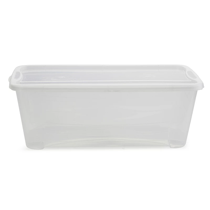 Life Story 6L Shoe and Closet Storage Box Stacking Containers， Clear (30 Pack)