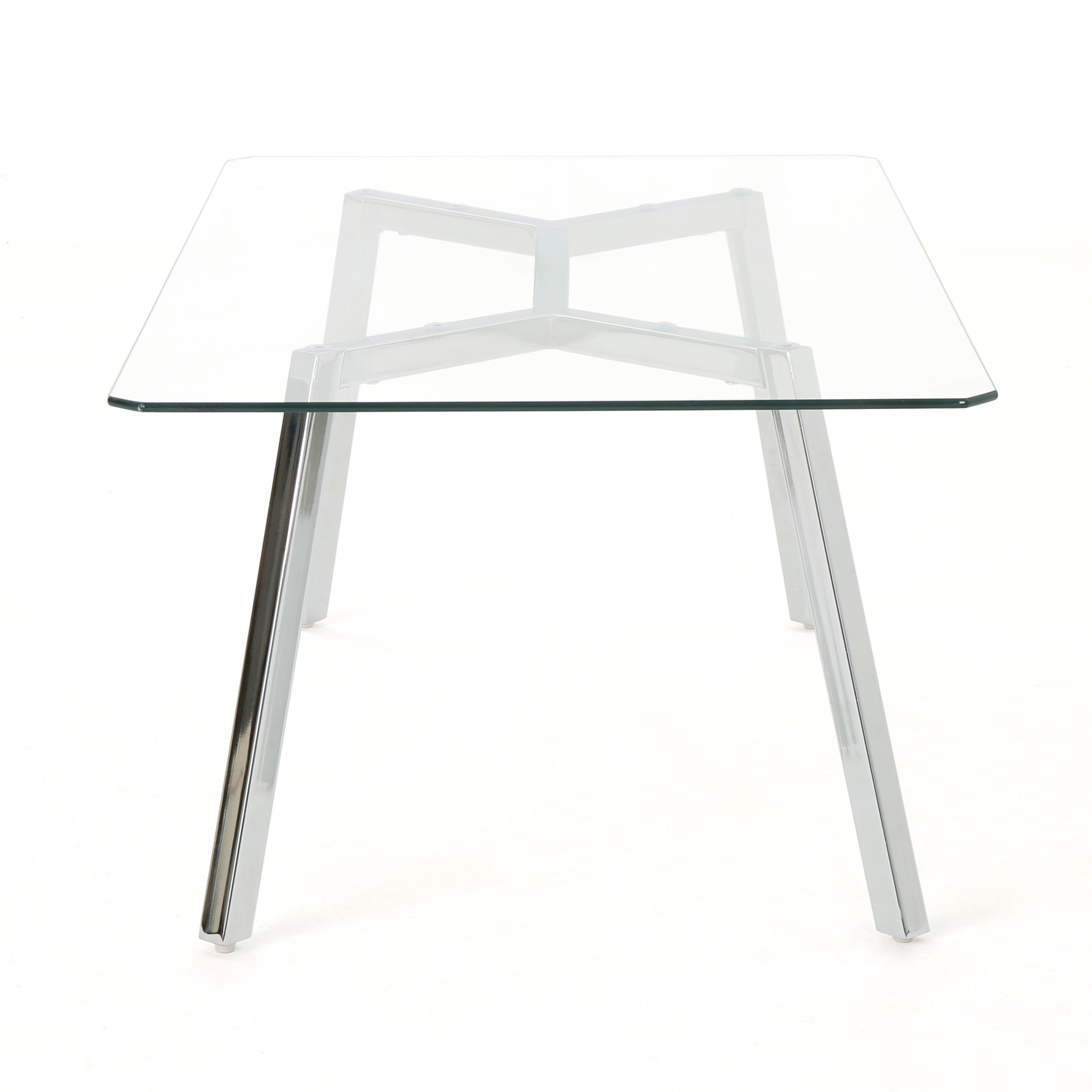 Verna Tempered Glass Dining Table