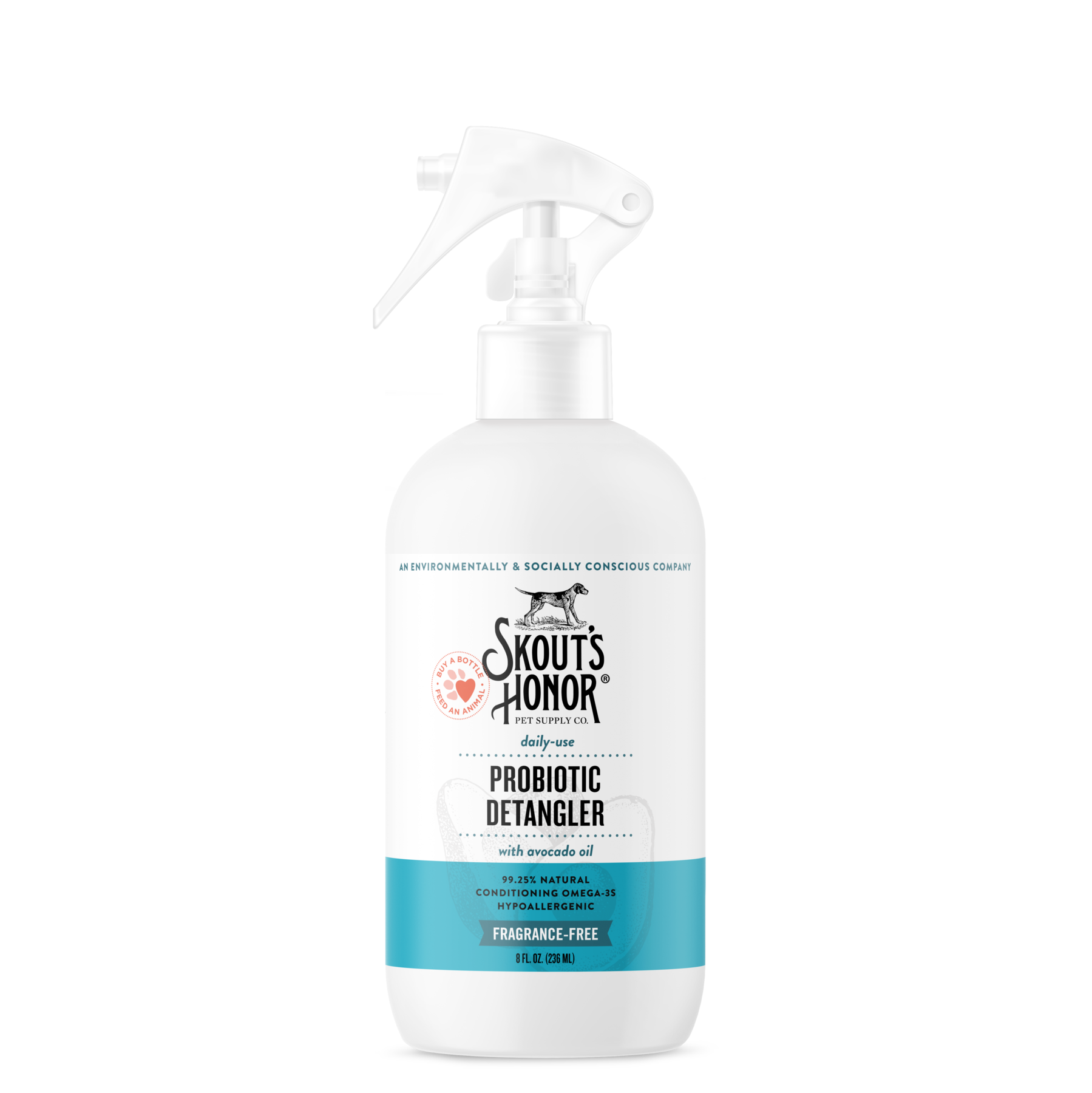 Skouts Honor Probiotic Detangler Spray Unscented For Dogs  Cats