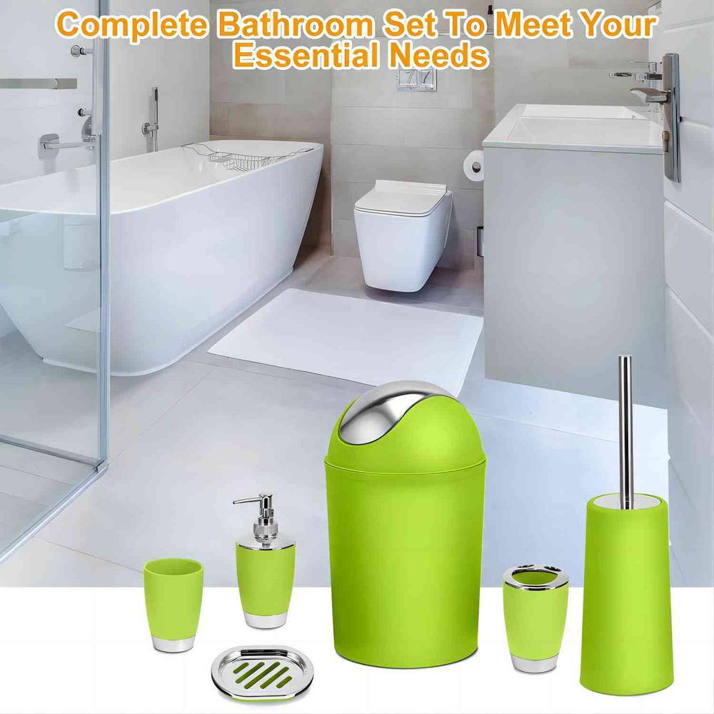 Dyiom 6 Piece PP Bath Accessories Set 598901142