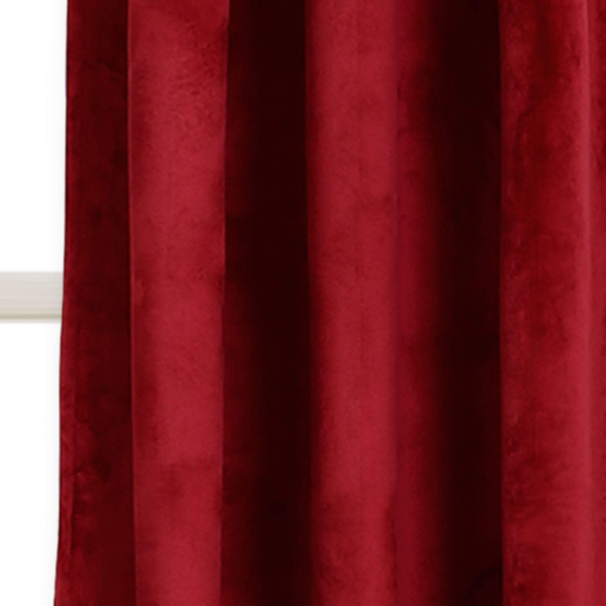 Prima Velvet Solid Back Tab Rod Pocket Light Filtering Window Curtain Panel Set