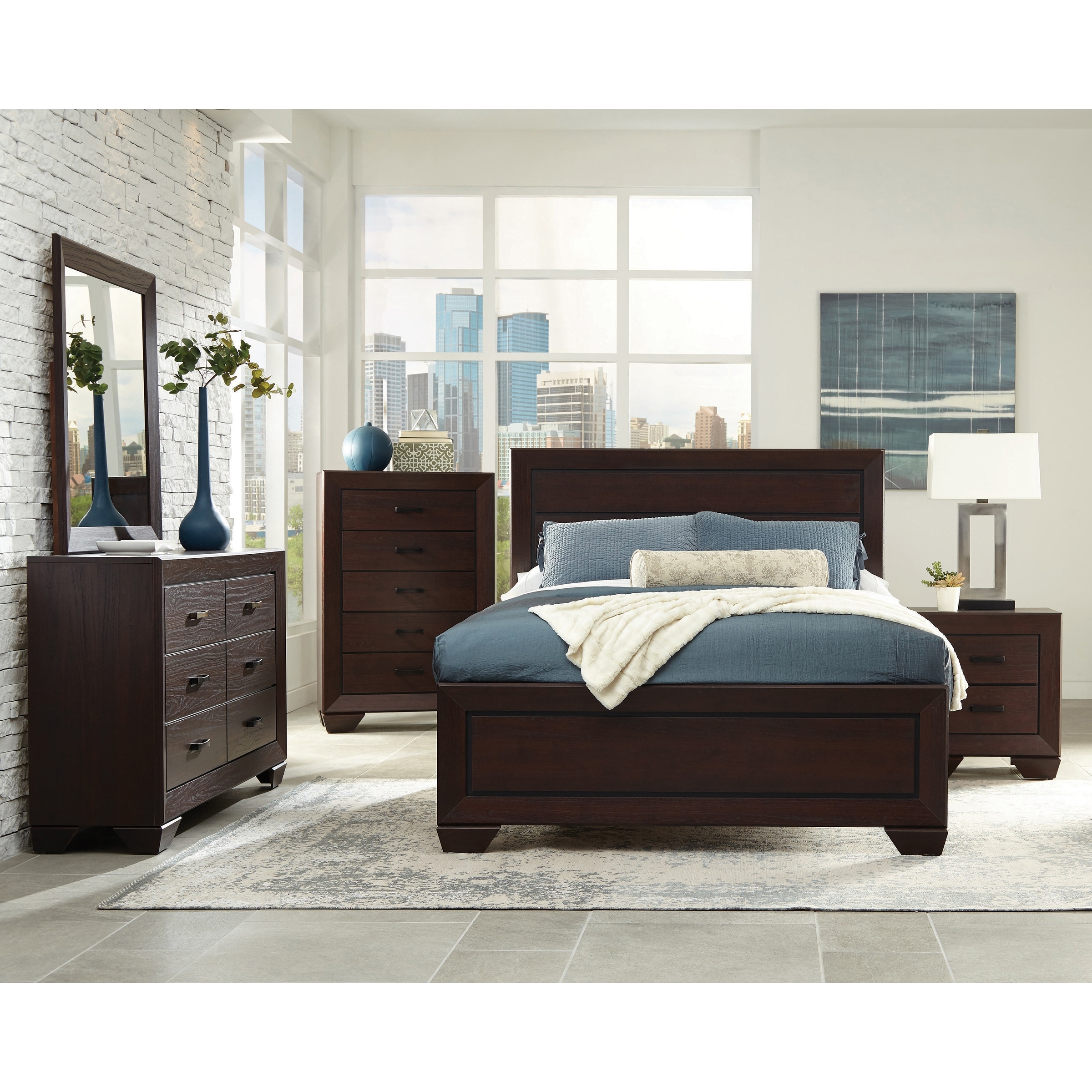 Coaster Furniture Kauffman Dark Cocoa 5-piece Storage Bedroom Set - - 23600658