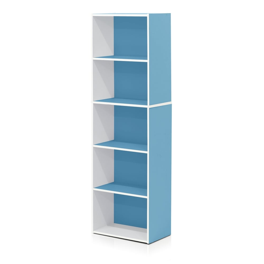 Porch   Den Hollygrove Reversible Color 5 tier Open Shelf Bookcase