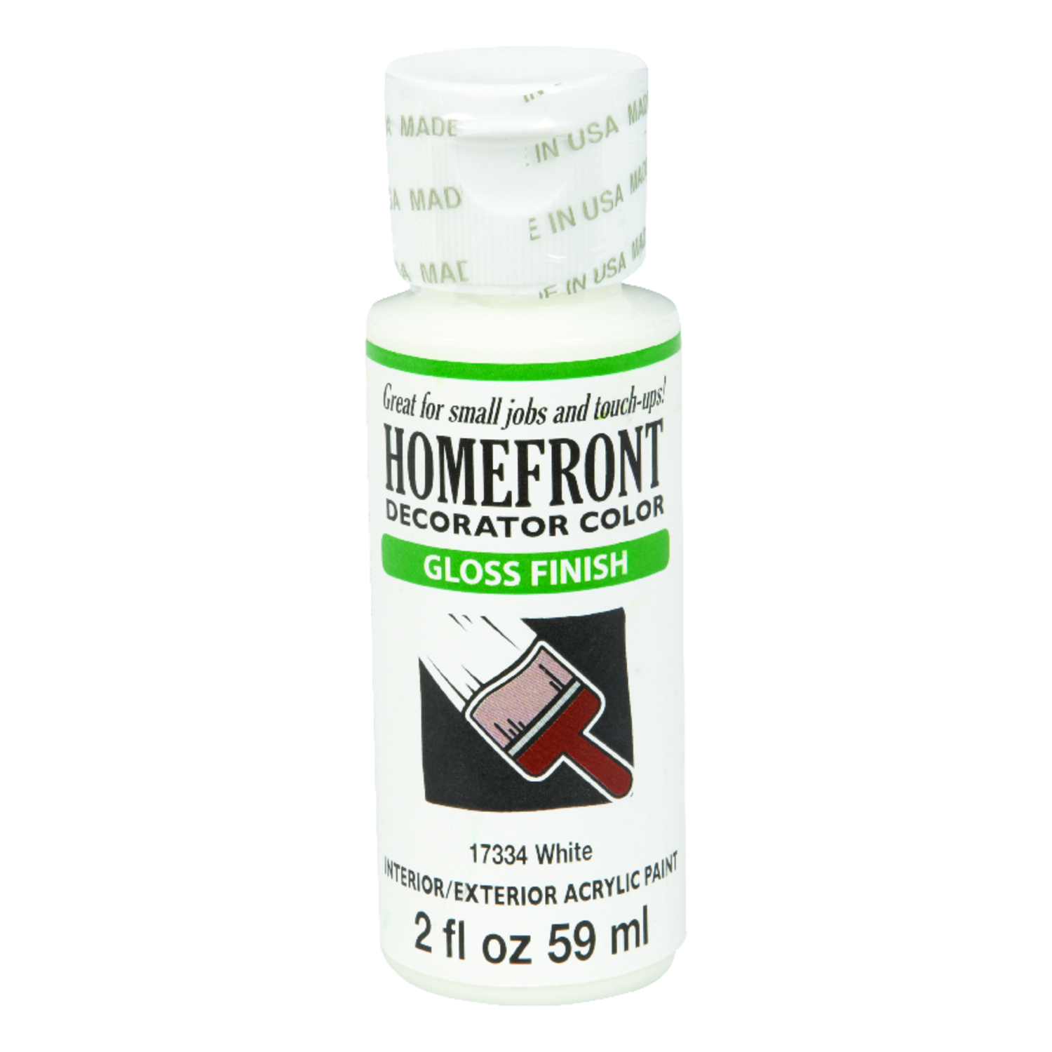 Homefront Gloss White Hobby Paint 2 oz