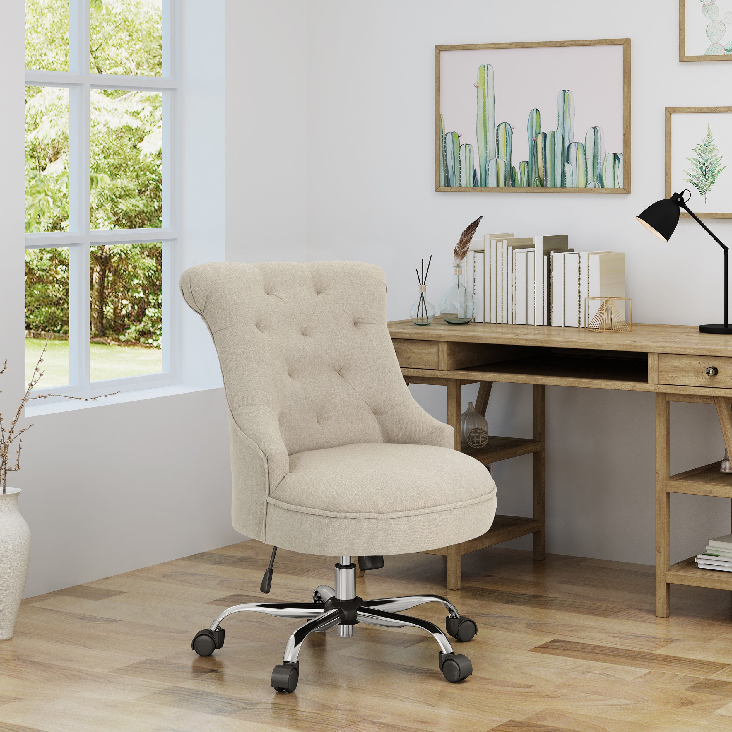 Tyesha Home Office Fabric Desk Chair