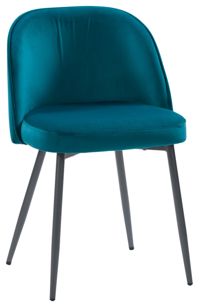 CorLiving Ayla Velvet Upholstered Side Chair   Midcentury   Dining Chairs   by CorLiving Distribution LLC  Houzz