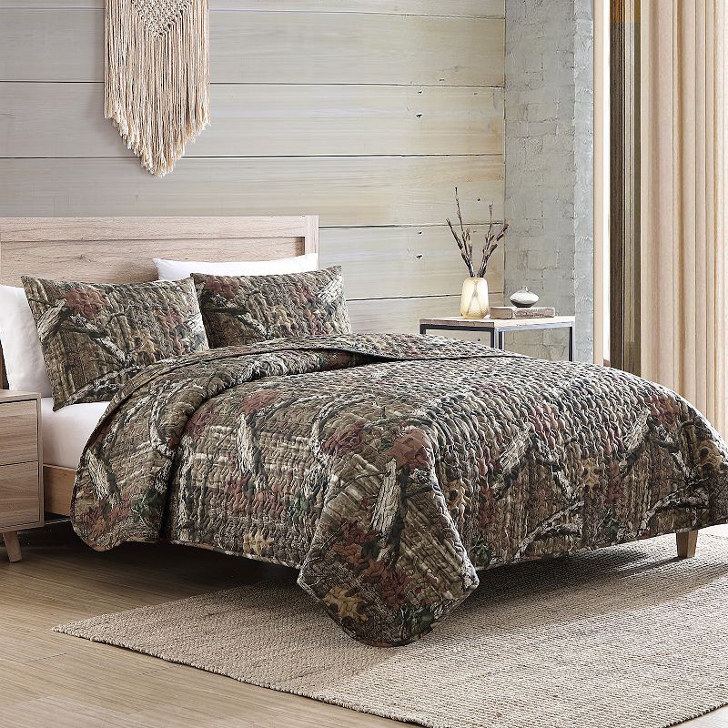 Mossy Oak Camouflage Quilt Set