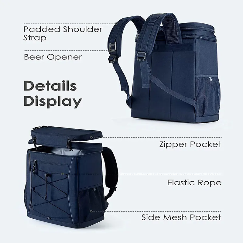 Free Sample Insulated Backpack Cooler Holds For Perfect Lunch Or Drink Bag For Camping Hiking Fishing 100% Waterproof Bag