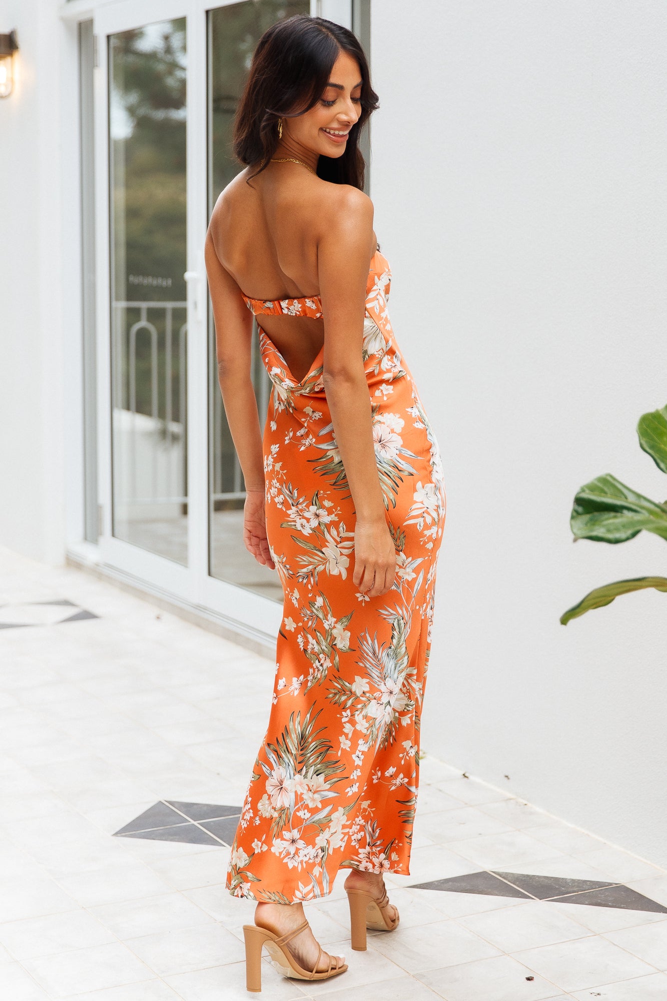 Call You Babe Maxi Dress Orange