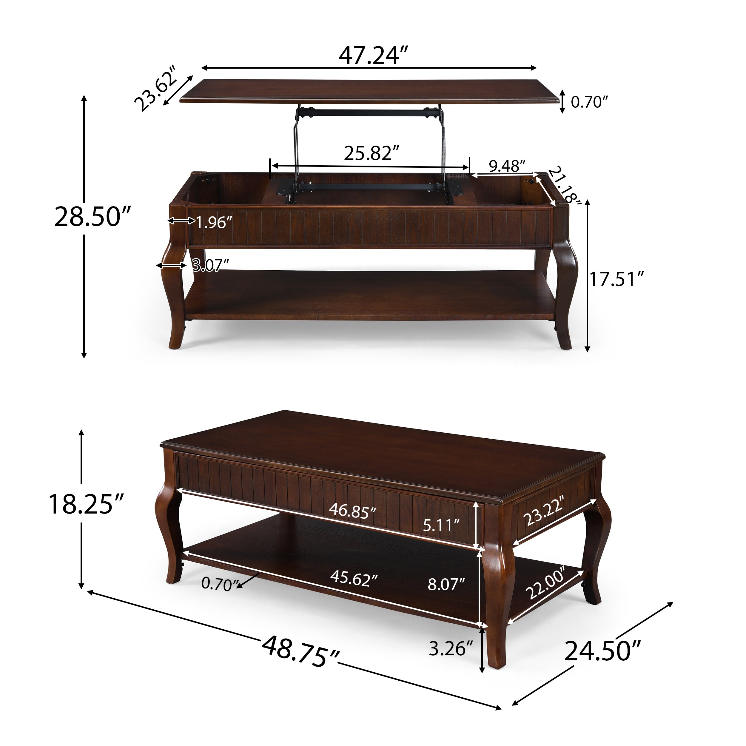 Barrick Traditional Lift-Top Coffee Table