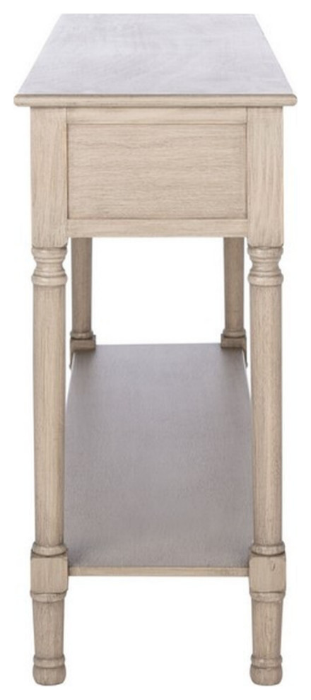 Gracyn 3 Drawer Console  Greige   French Country   Console Tables   by Rustic Home Furniture Deco  Houzz