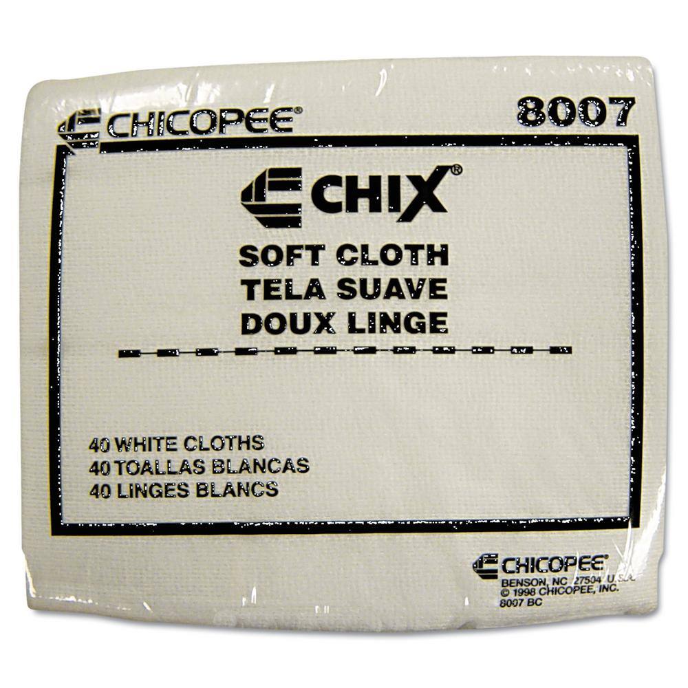 Chix Soft Polishing Cloth 13 x 15 White 1200Carton CHI8007