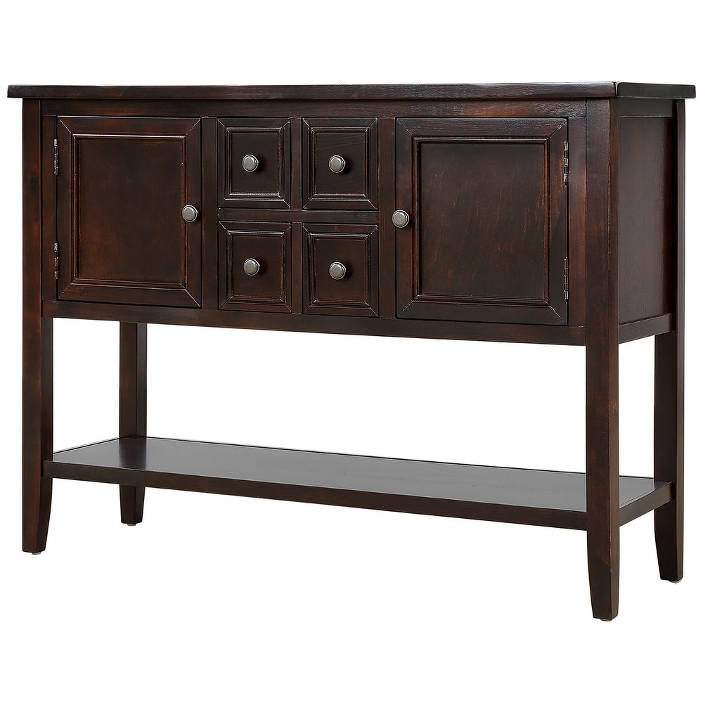 Cambridge Series Sideboard Table with Bottom Shelf  Console Table Dining Room Server  Entry Table Buffet Cabinet Sofa Table