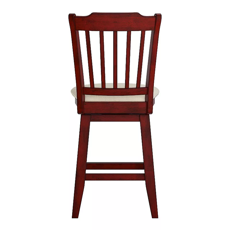 HomeVance Zackery Spindle Back Swivel Dining Chair