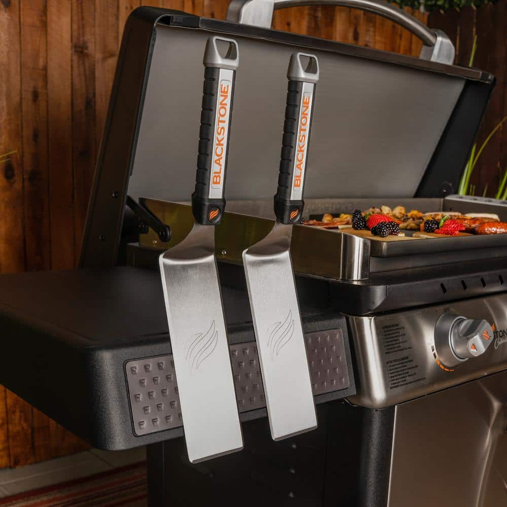 Blackstone 36 in. 4-Burner Propane Griddle in Stainless Steel with Hood 1902