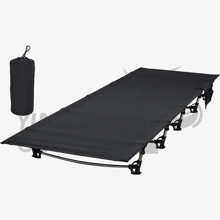 Wholesale Ultralight Customized Folding Camping Cot Bed Lightweight and Compact Outdoor Bed for Adults and Children