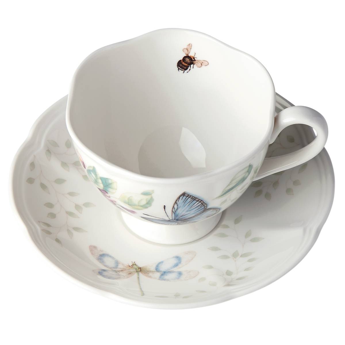 Butterfly Meadow Blue Cup and Saucer