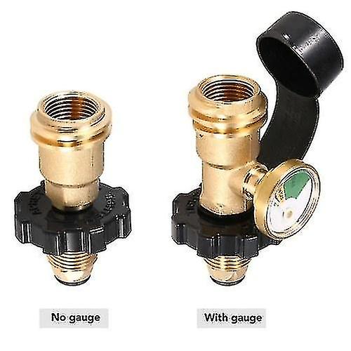 Hmwy-propane Tank Adapter Solid Brass Regulator Valve Safety Pol Tank Convert To Qcc1/type1 Regulator Hos