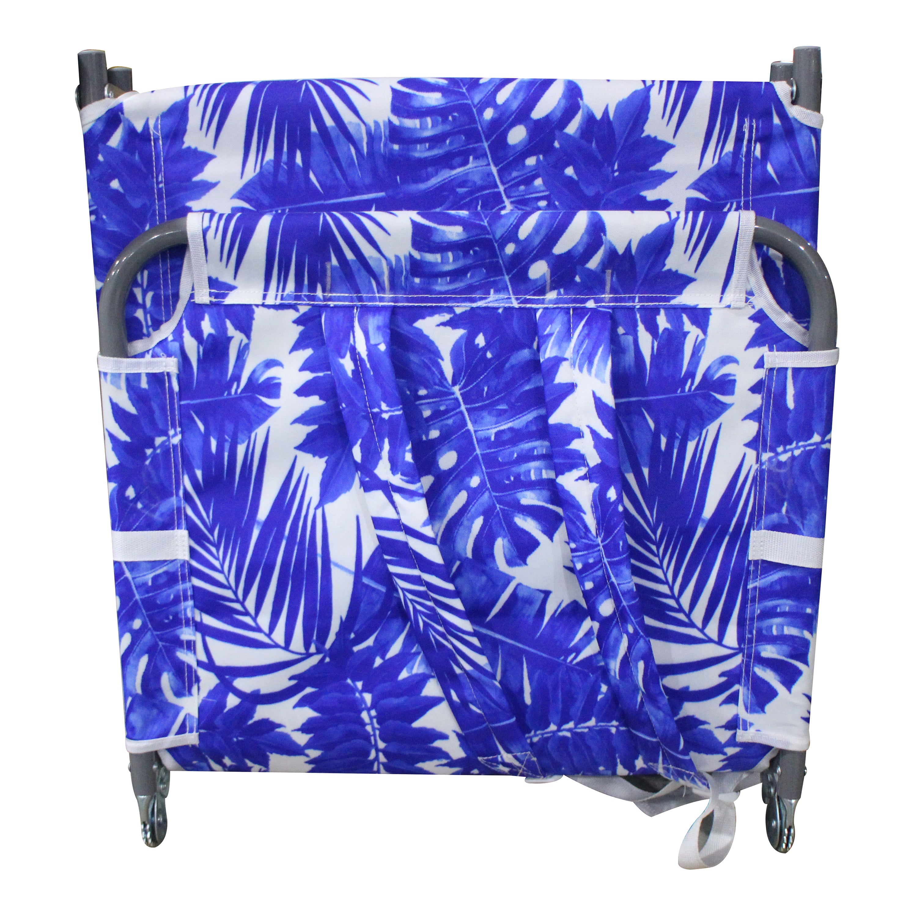 Mainstays Oversize Backpack Beach Lounger, Blue Palm