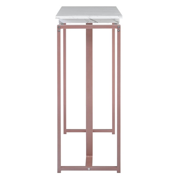 Long Entryway Table with Metal Frame