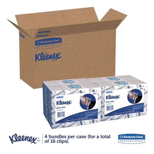 Kimberly-Clark Kleenex Multi-Fold Paper Towels |(4) 4PK Bundles， 9 1