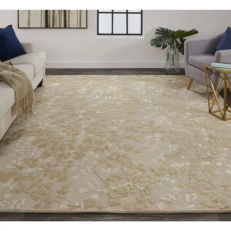 Weave and Wander Khalo Floral Wool Rug