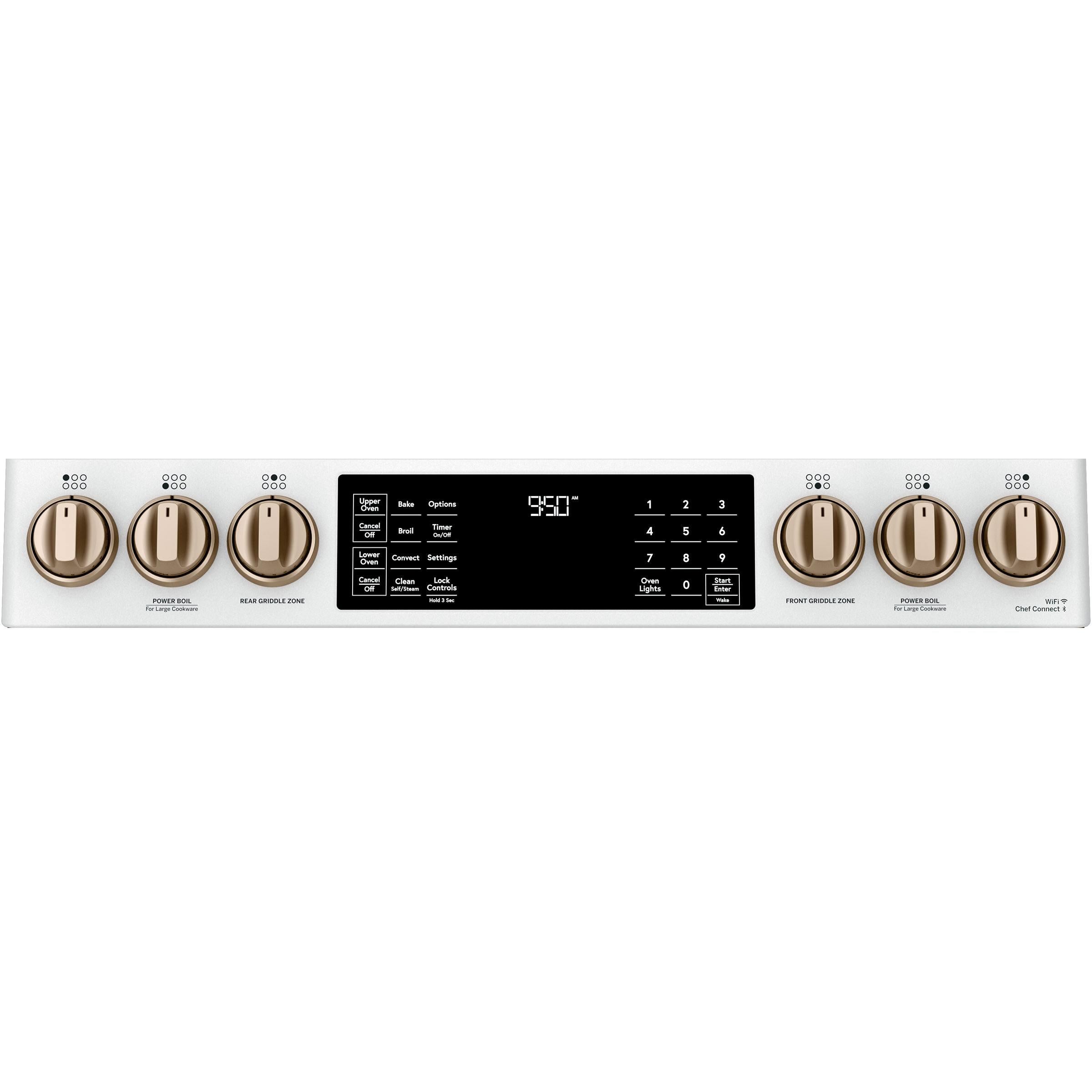 Caf¨¦ 30-inch Slide-in Dual-Fuel Range with Convection CC2S950P4MW2