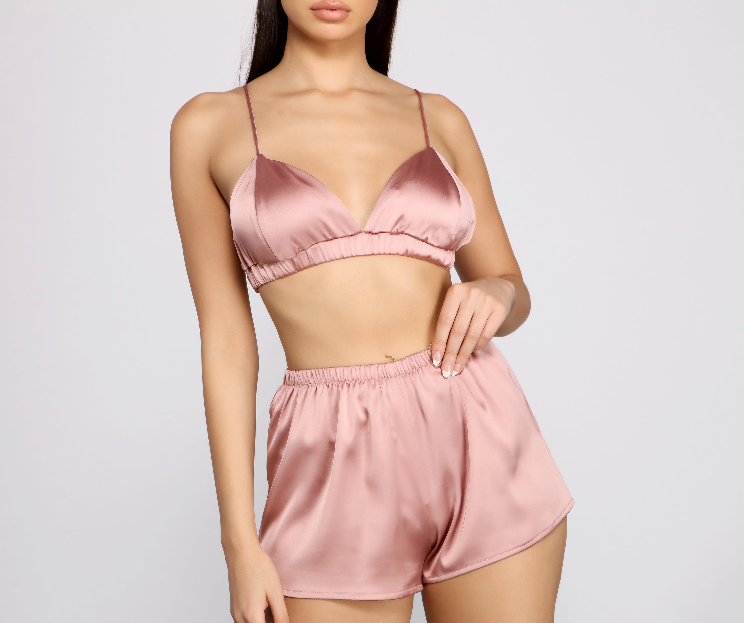 Dreaming of Luxe Satin Pajama Bralette