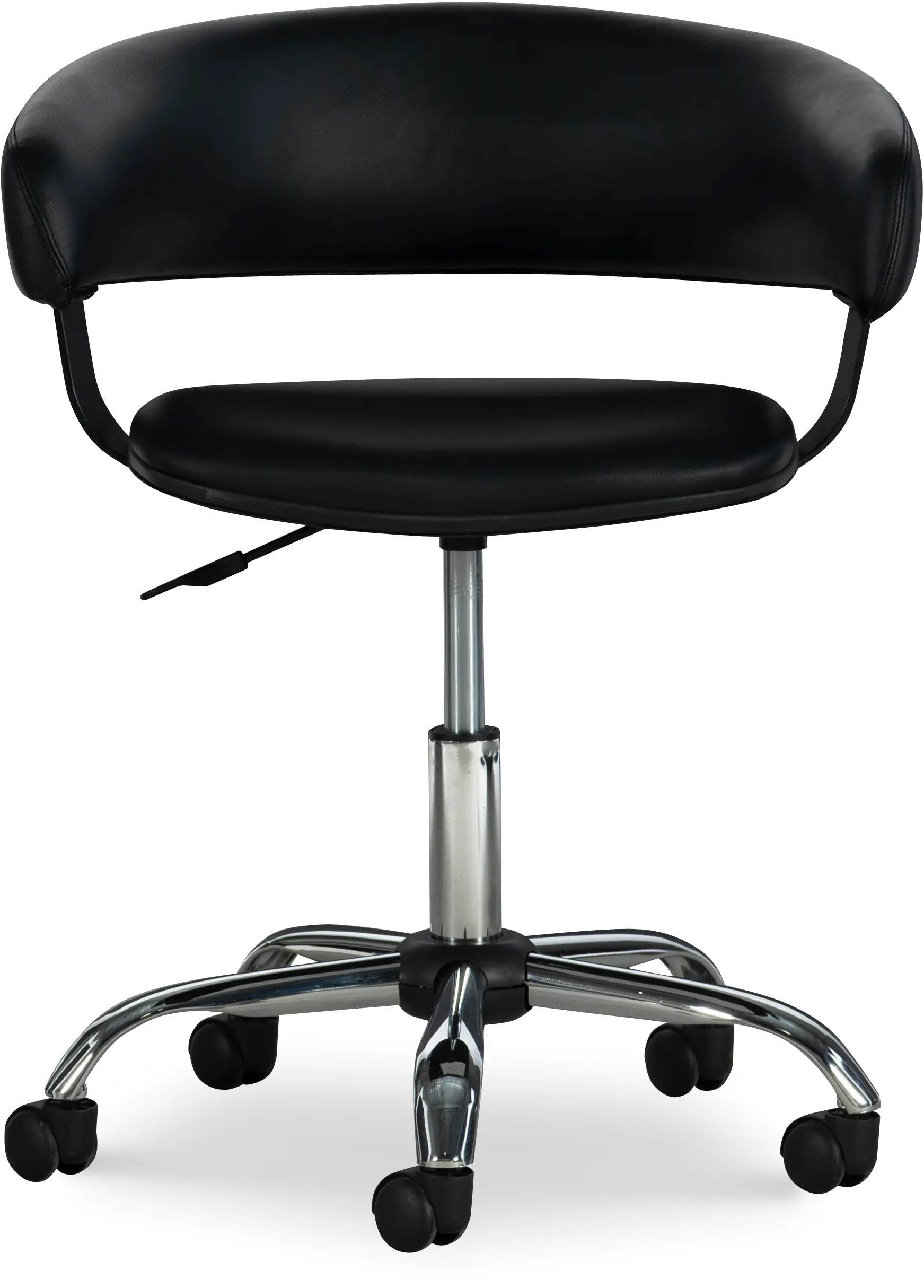 Devan Black Pu Barrel Abs Office Chair