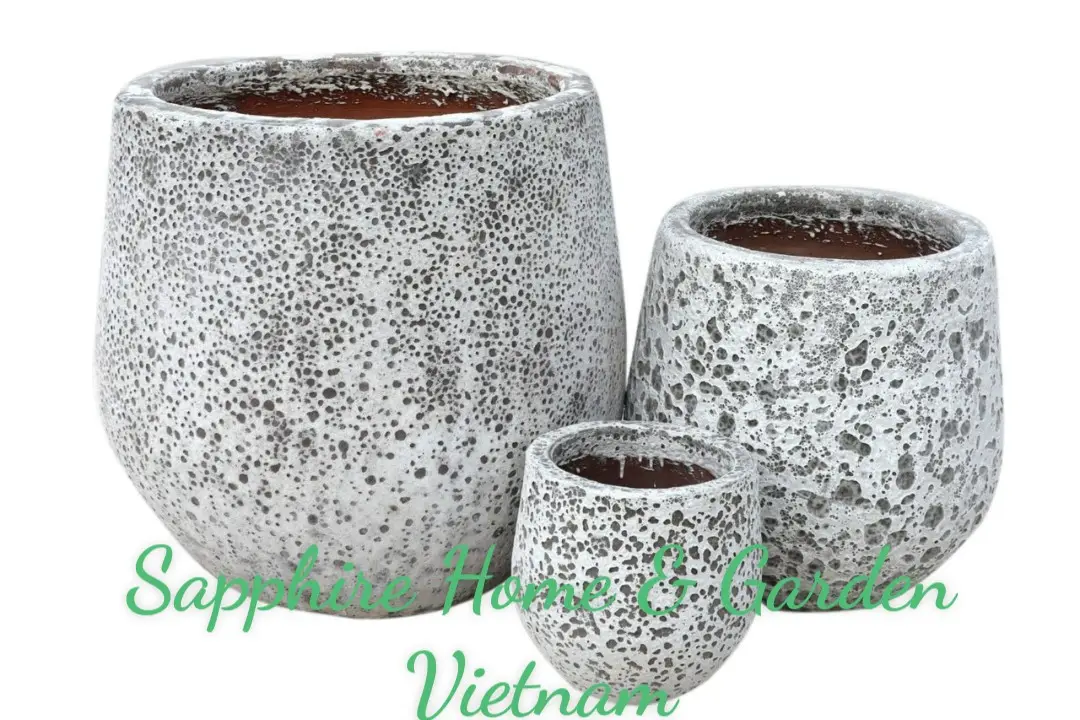 Best source Ceramic Pots for Plants Garden outdoor pottery Large White Atlantis Pots / Rustic Pots wholesales distributor