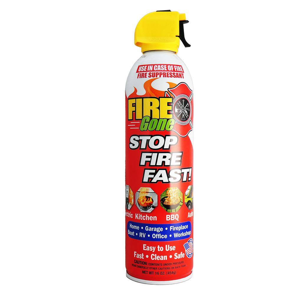 Fire Gone 16 oz. A:B:C Multiple Use Fire Extinguisher Spray Suppressant fg-007-102