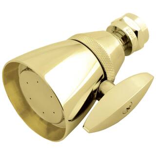 Kingston Brass 3-Spray 2.3 in. Single Wall Mount Fixed Shower Head in Polished Brass HCK132A2