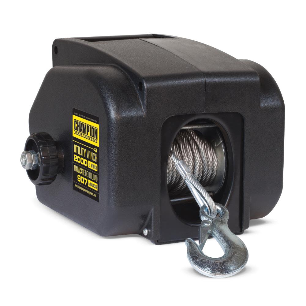 Champion 2000-Lb Marine/Trailer Utility Winch Kit ;