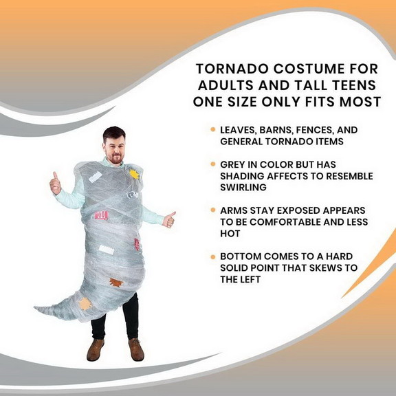 Orion Costumes Tornado Costume For Adults and Tall...