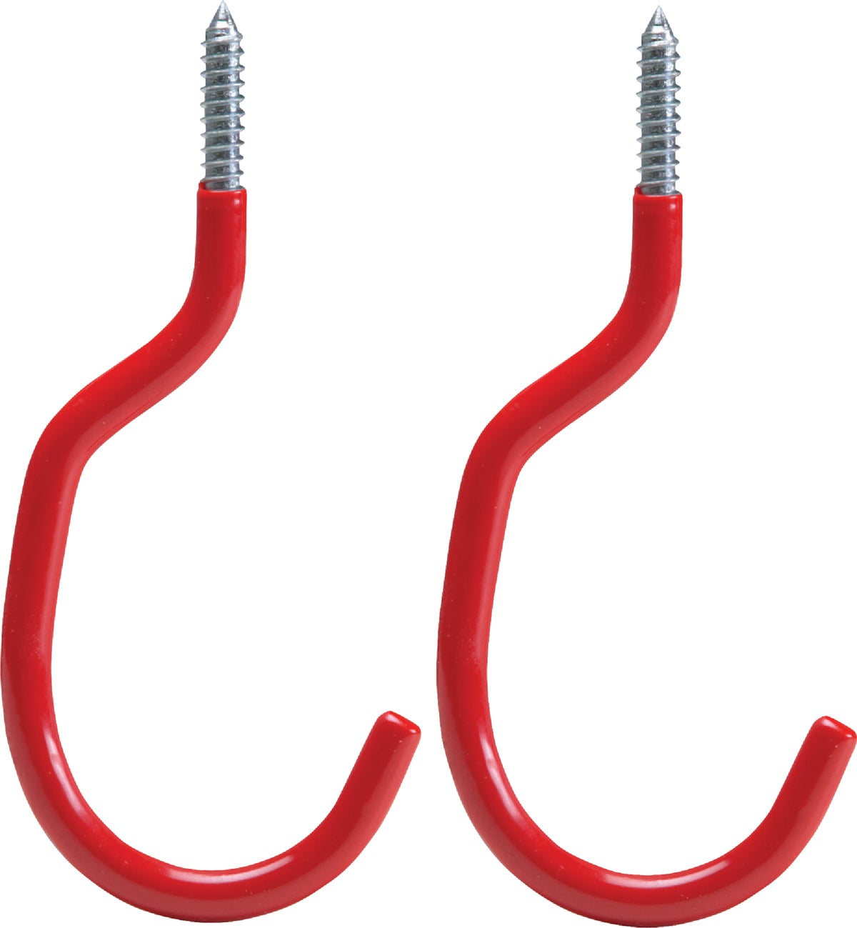 Screw-In Bicycle Hook Red