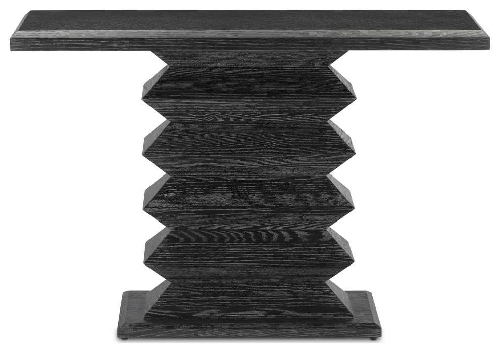 Sayan Black Console Table   Contemporary   Console Tables   by HedgeApple  Houzz