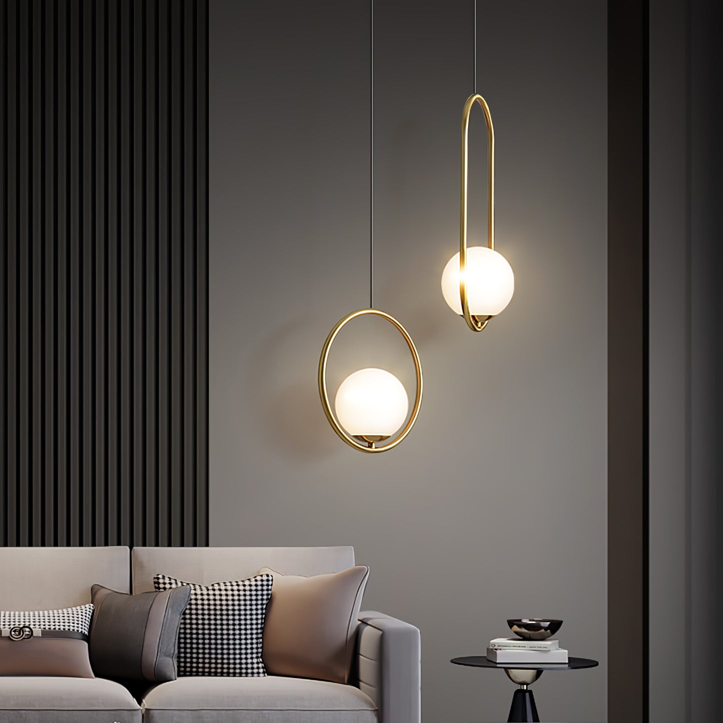 Mila Brass Pendant Light