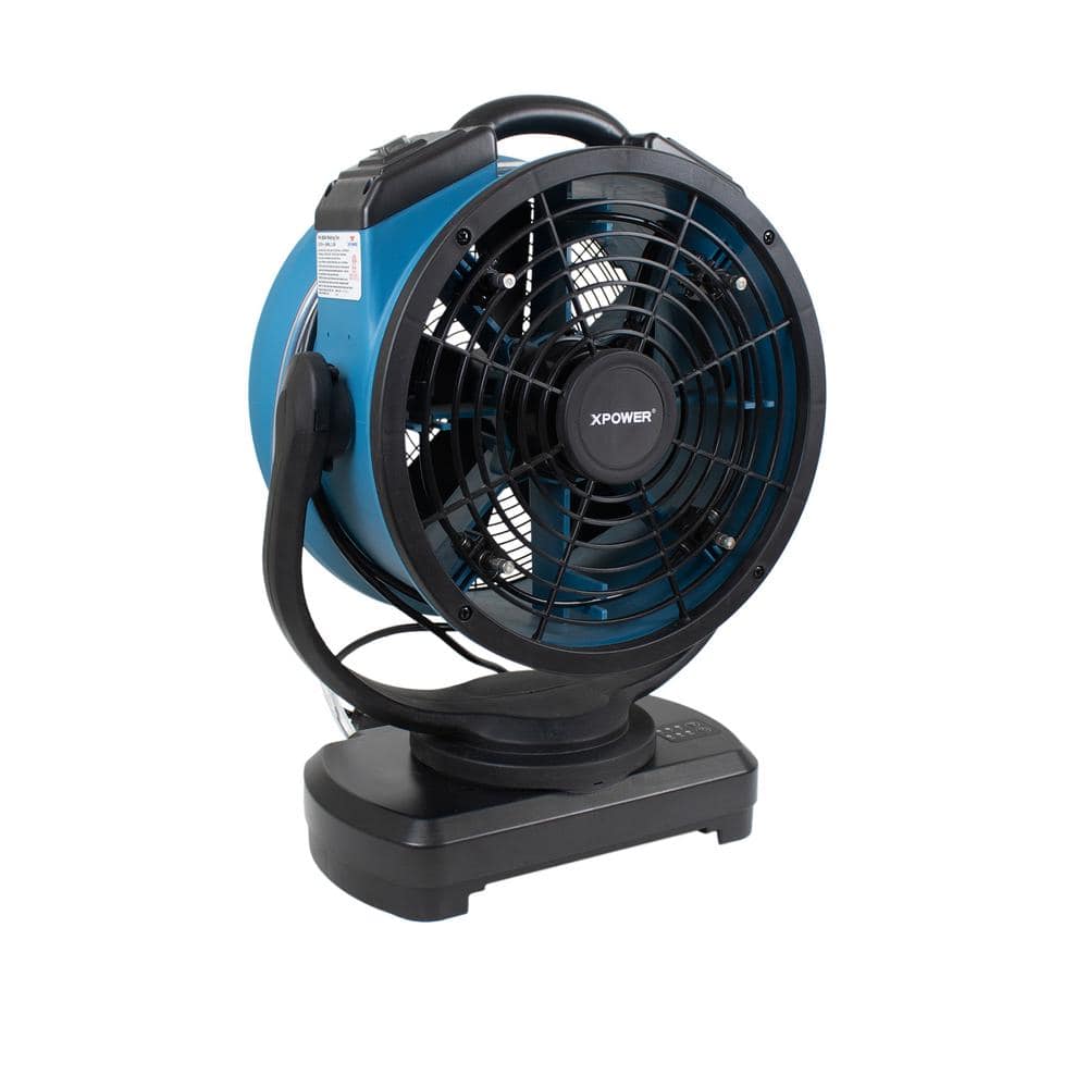 XPOWER Multipurpose Oscillating Portable 3 Speed Outdoor Cooling Misting Fan with Built-In Water Pump and Hose FM-88W