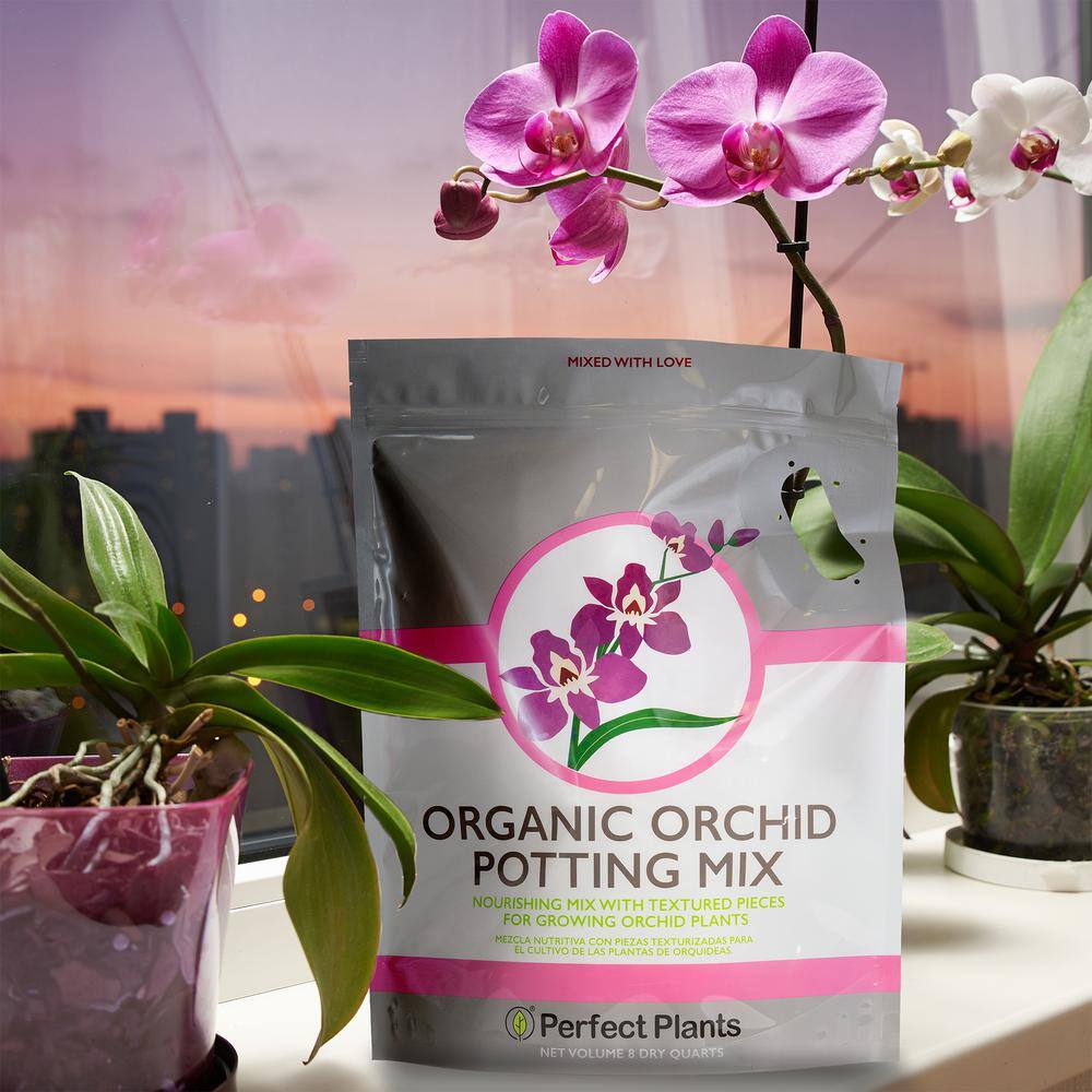 Perfect Plants 8 Qt. Organic Orchid Potting Mix - Coarse Blend for Phalaenopsis of All Varieties HDSoil005