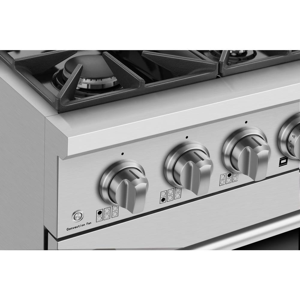 Empava 36 in. 5.2 cu.ft. Gas Range with Single Oven in Stainless Steel EMPV-36GR08