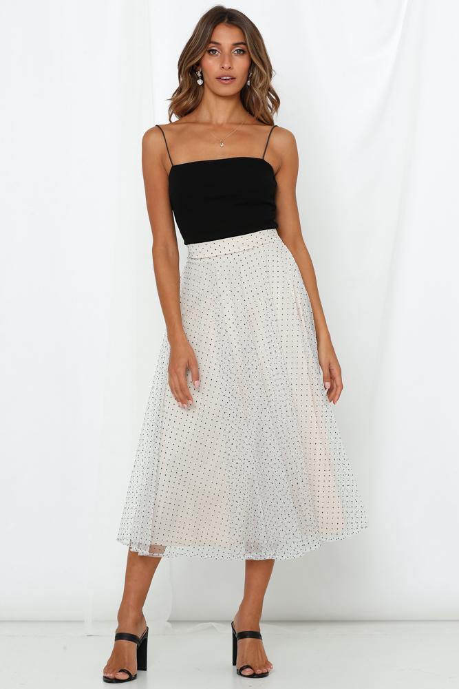 Keep It Smart Skirt White and Black