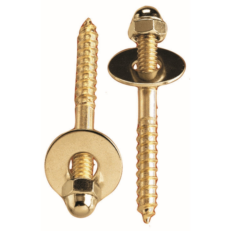 TOILET SCREW SET BRASS