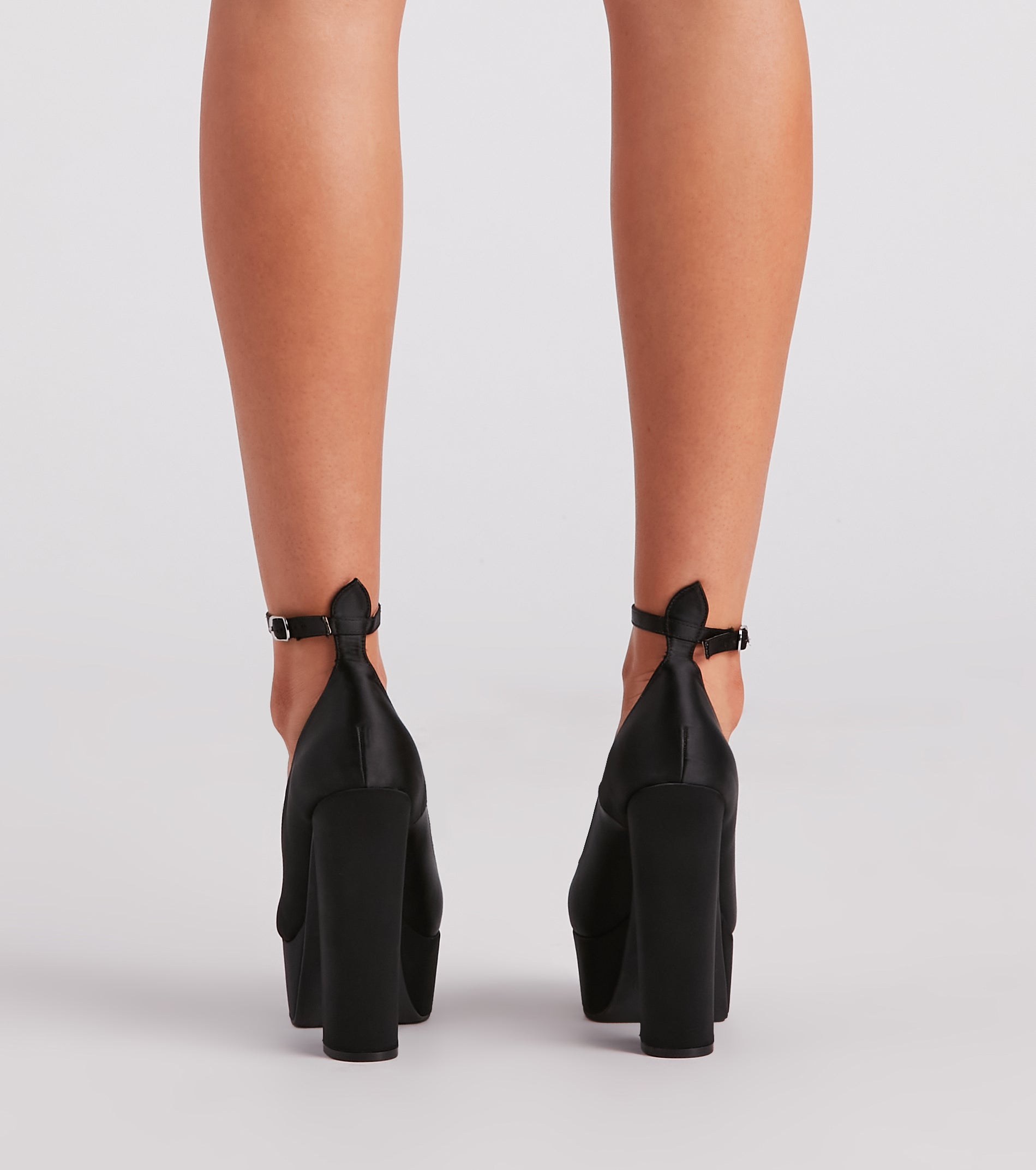 Strides Of Sass Satin Platform Pumps