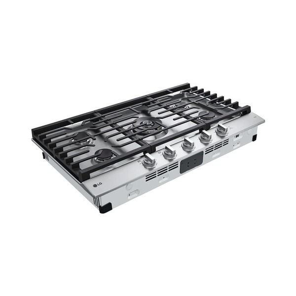 36 Inch Gas Smart Cooktop with 5 Sealed Burners and Ultraheat