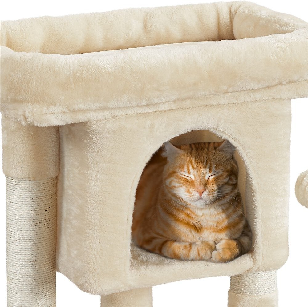 Yaheetech 2-Level 23.5-in Plush Cat Tree and Condo