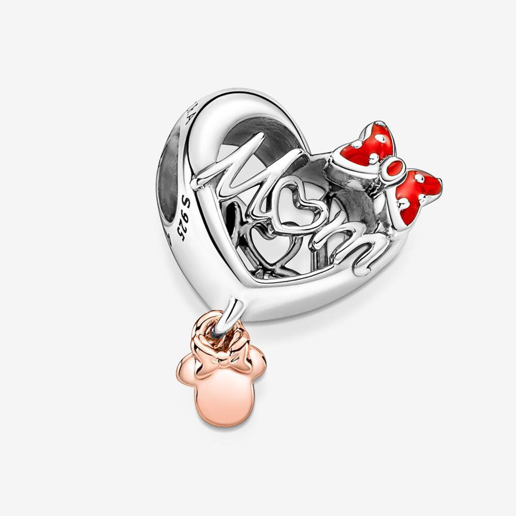 PANDORA  Disney Minnie Mouse Mom Heart Charm