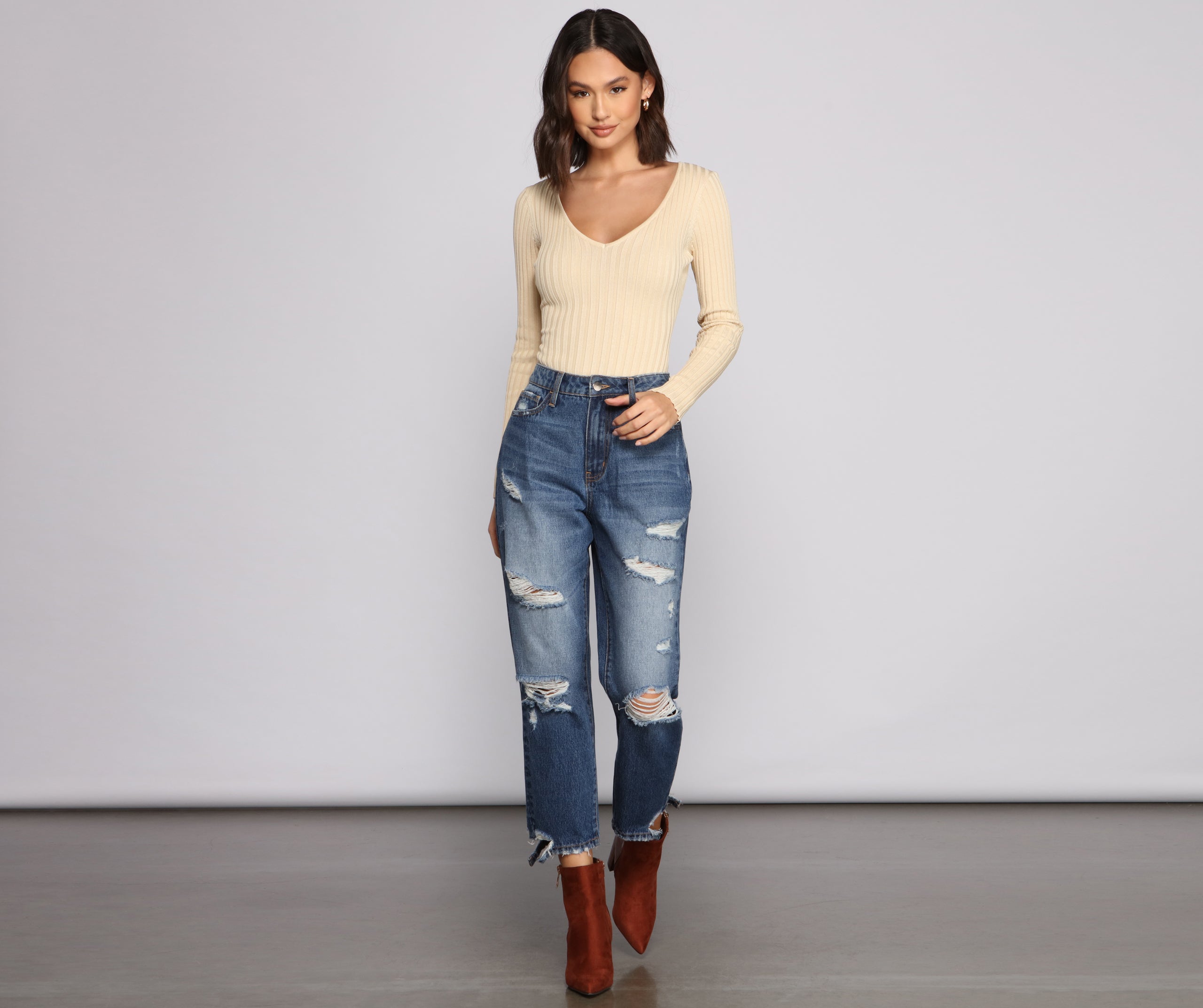 Layer Up Basic Ribbed Knit Bodysuit