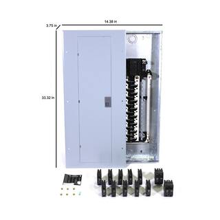 GE PowerMark Gold 200 Amp 32-Space 40-Circuit Indoor Main Breaker Value Kit Includes Select Circuit Breakers TM3220CCU2K